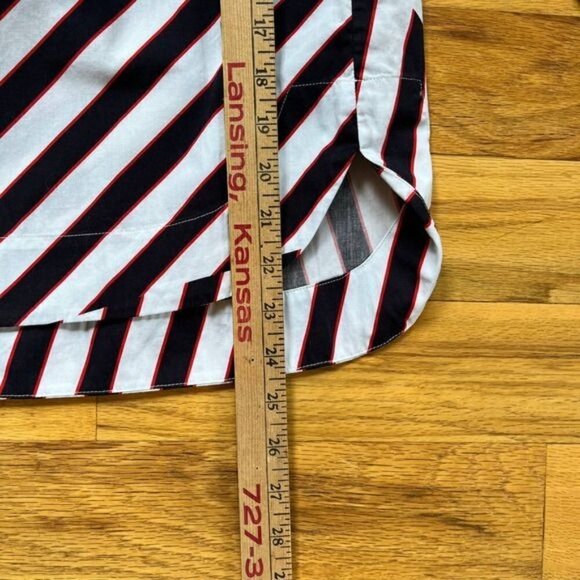 Marc Cain Black and White Striped Blouse - Picture 5 of 6